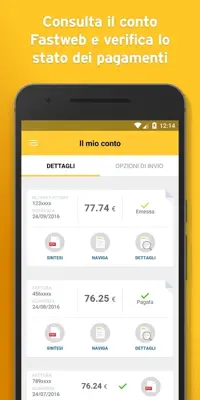 MyFASTWEB android App screenshot 12