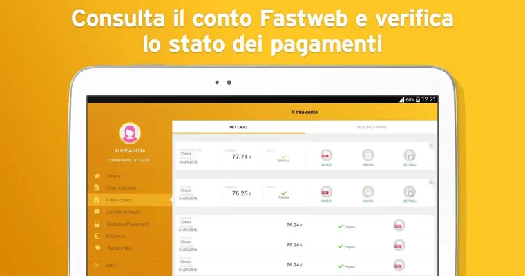 MyFASTWEB android App screenshot 7