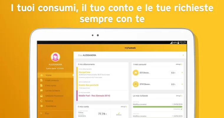 MyFASTWEB android App screenshot 8